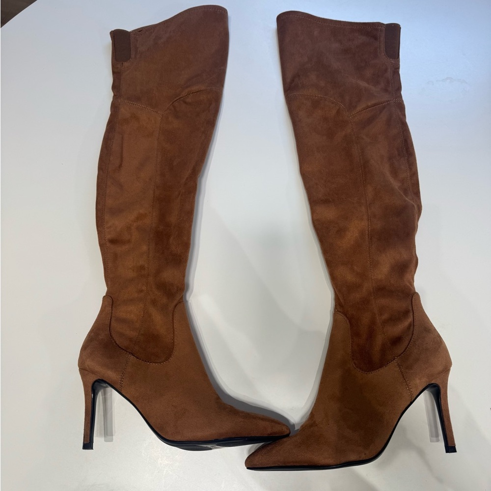 Marc Fisher Tan Over the Knee Boots